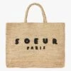 Soeur PAPAYE - Sac Cabas En Paille | Noir