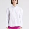 Soeur POEME - Blouse Col Montant En Coton | Blanc