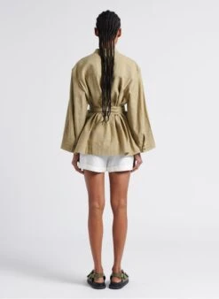 Soeur UTTAM - Short Large En Lin | Blanc -Soeur 4267389