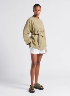 Soeur UTTAM - Short Large En Lin | Blanc -Soeur 4267390