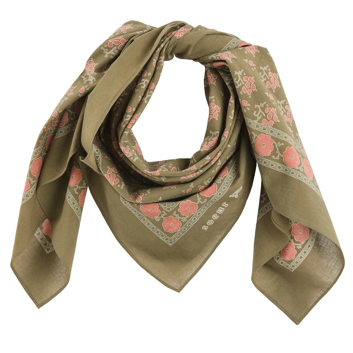 Soeur Foulard Carré Imprimé 3 Soeur Foulard Carré Imprimé – Image 3