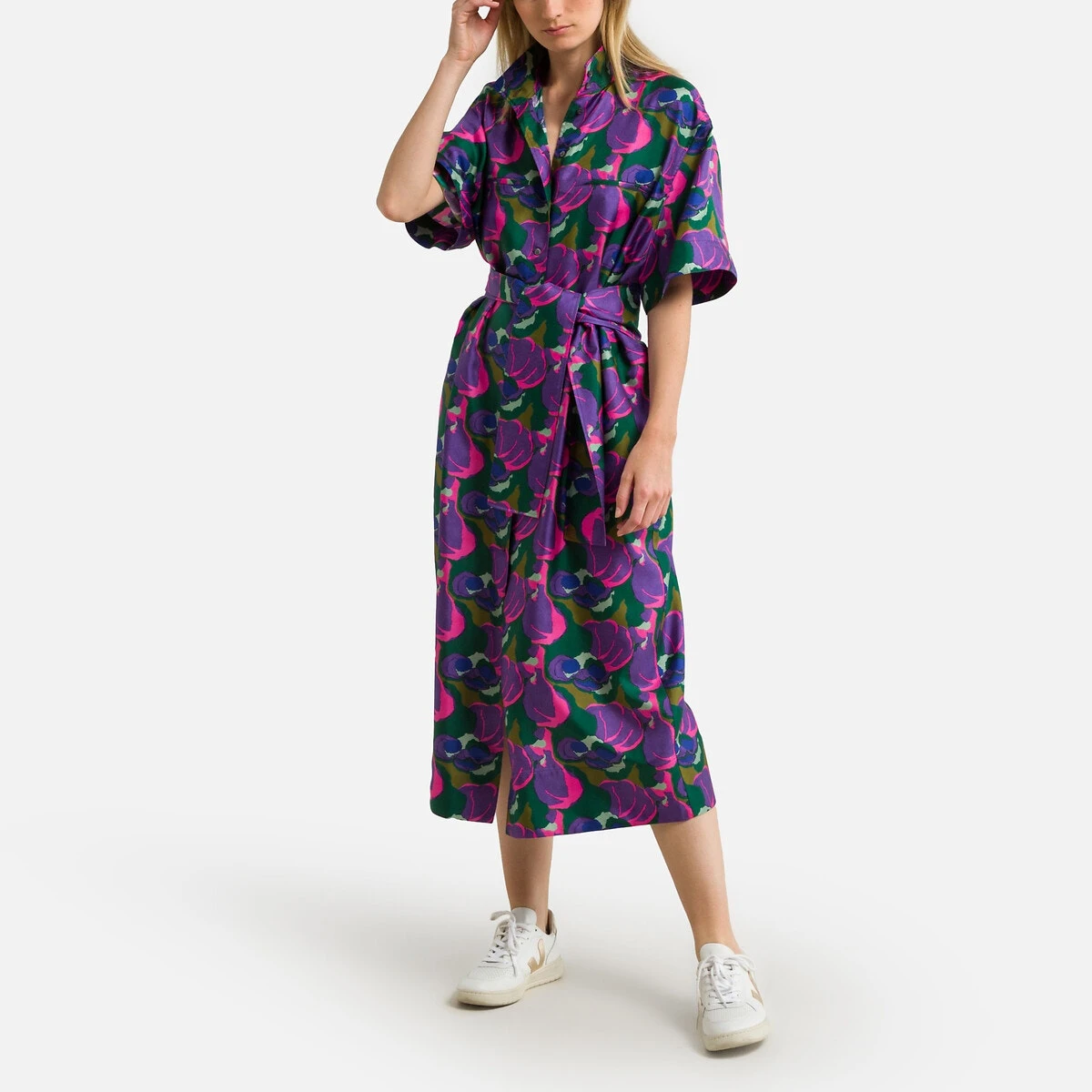 Soeur Robe Mi-longue Imprimée En Soie WITTY 2 Soeur Robe Mi-longue Imprimée En Soie WITTY – Image 2