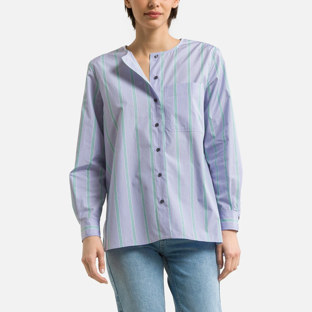 Soeur Blouse Rayée Col Rond, Manches Longues THALIE 1 Soeur Blouse Rayée Col Rond, Manches Longues THALIE