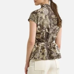 Soeur Blouse Imprimée Col Montant, Manches Courtes TARO 7 Soeur Blouse Imprimée Col Montant, Manches Courtes TARO -Soeur b83202589c7b20c7bc7c10e5065550bf