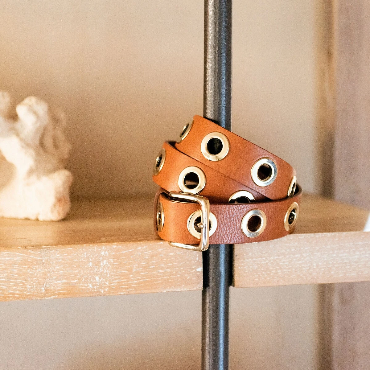 Ceinture à œillets En Cuir LA GRANDE KELLER 2 Ceinture à œillets En Cuir LA GRANDE KELLER – Image 2