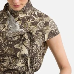 Soeur Blouse Imprimée Col Montant, Manches Courtes TARO 6 Soeur Blouse Imprimée Col Montant, Manches Courtes TARO -Soeur fe5ad1ff07df425308f220fe0a0675c6